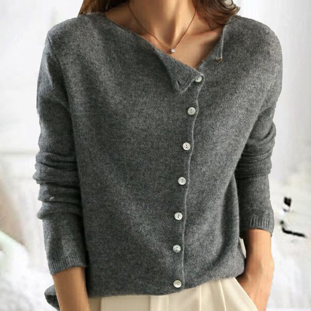 Gabrielle | Women's Cashmere-Feel Knit Sweater – Soft Feminine Cut