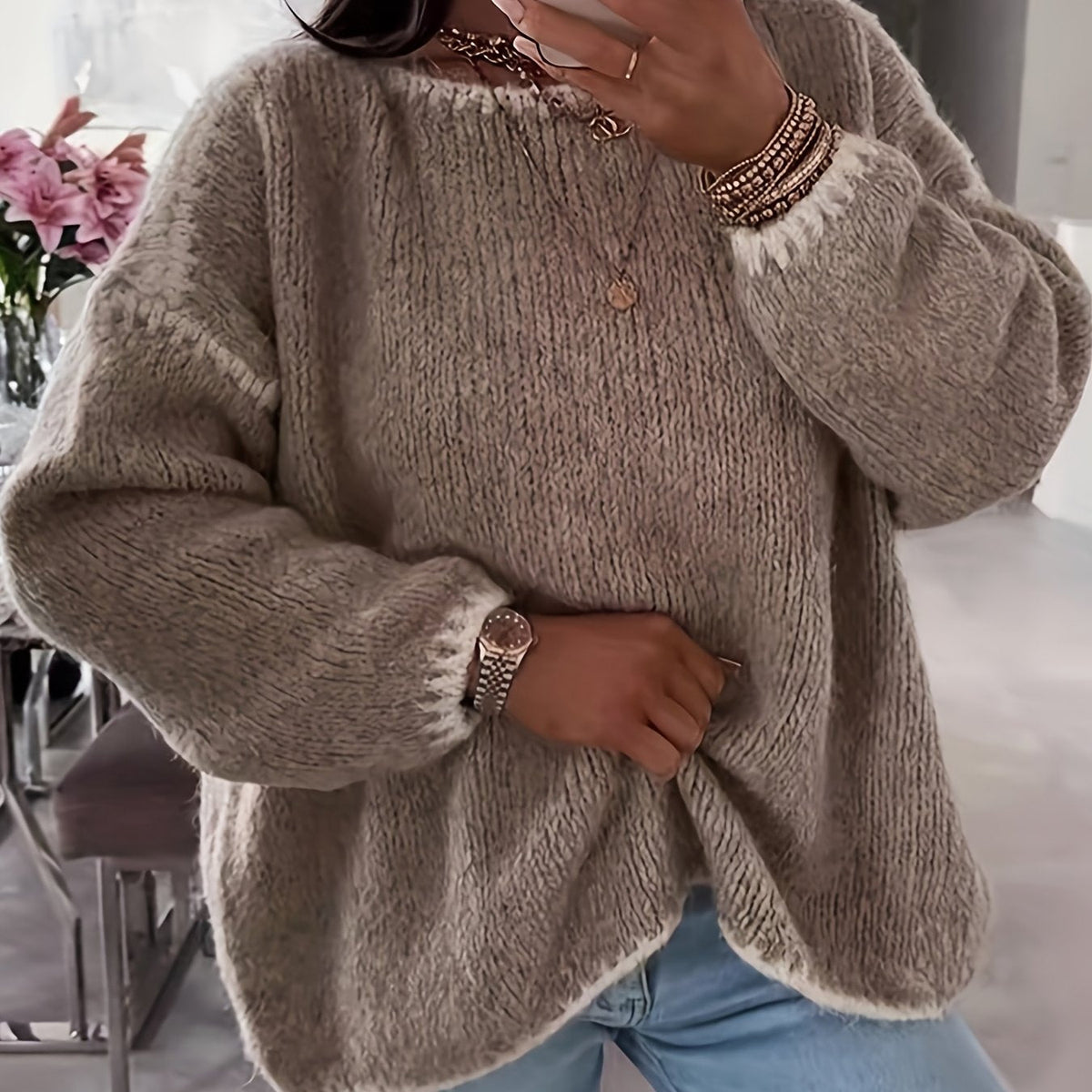 Adaline | Women's Relaxed Boat Neck Sweater – Soft Knit