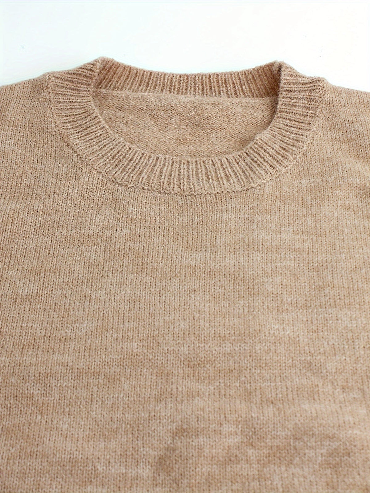 Cynthia | Women's Ribbed Knit Sweater – Striped Cuff Detail