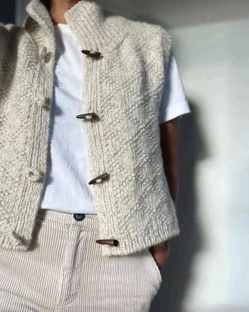 Camila | Women's Sleeveless Knit Vest – Elegant Layering Gilet