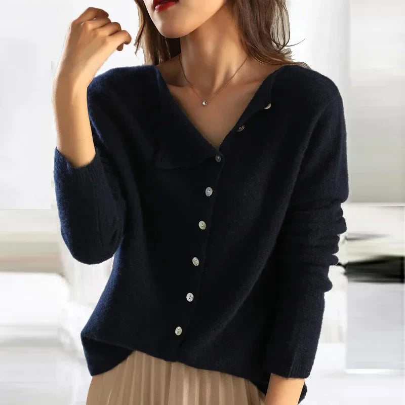 Gabrielle | Women's Cashmere-Feel Knit Sweater – Soft Feminine Cut