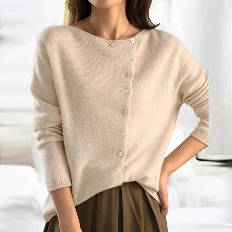 Gabrielle | Women's Cashmere-Feel Knit Sweater – Soft Feminine Cut