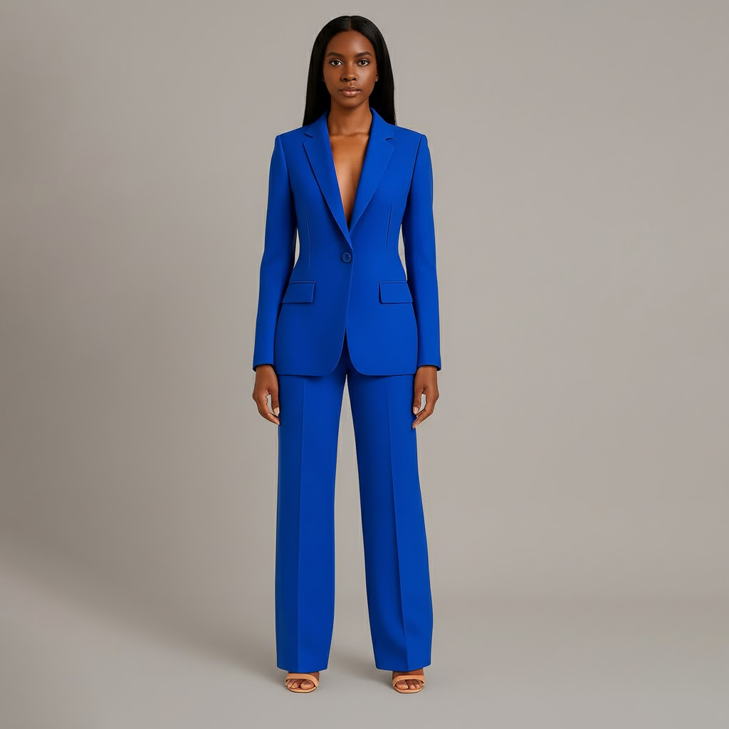 Audrey – Women's Two-Piece Suit – Cropped Jacket with Tailored Trousers
