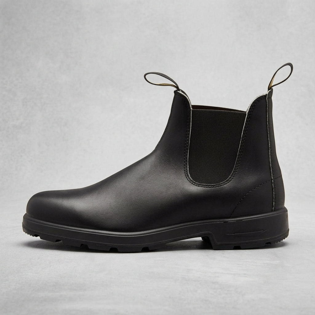 Charlotte – Women's Chelsea Ankle Boots – Vegan Leather-Look with Elastic Sides