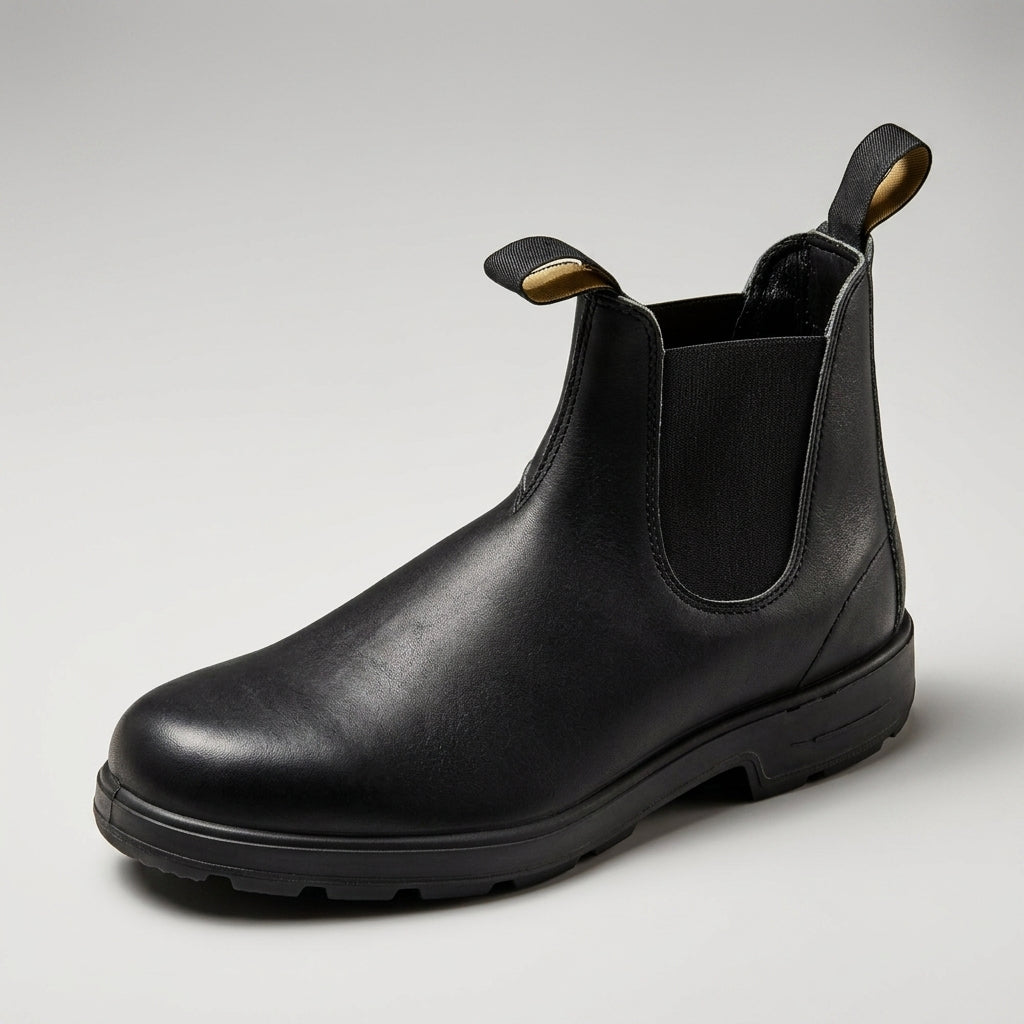 Charlotte – Women's Chelsea Ankle Boots – Vegan Leather-Look with Elastic Sides