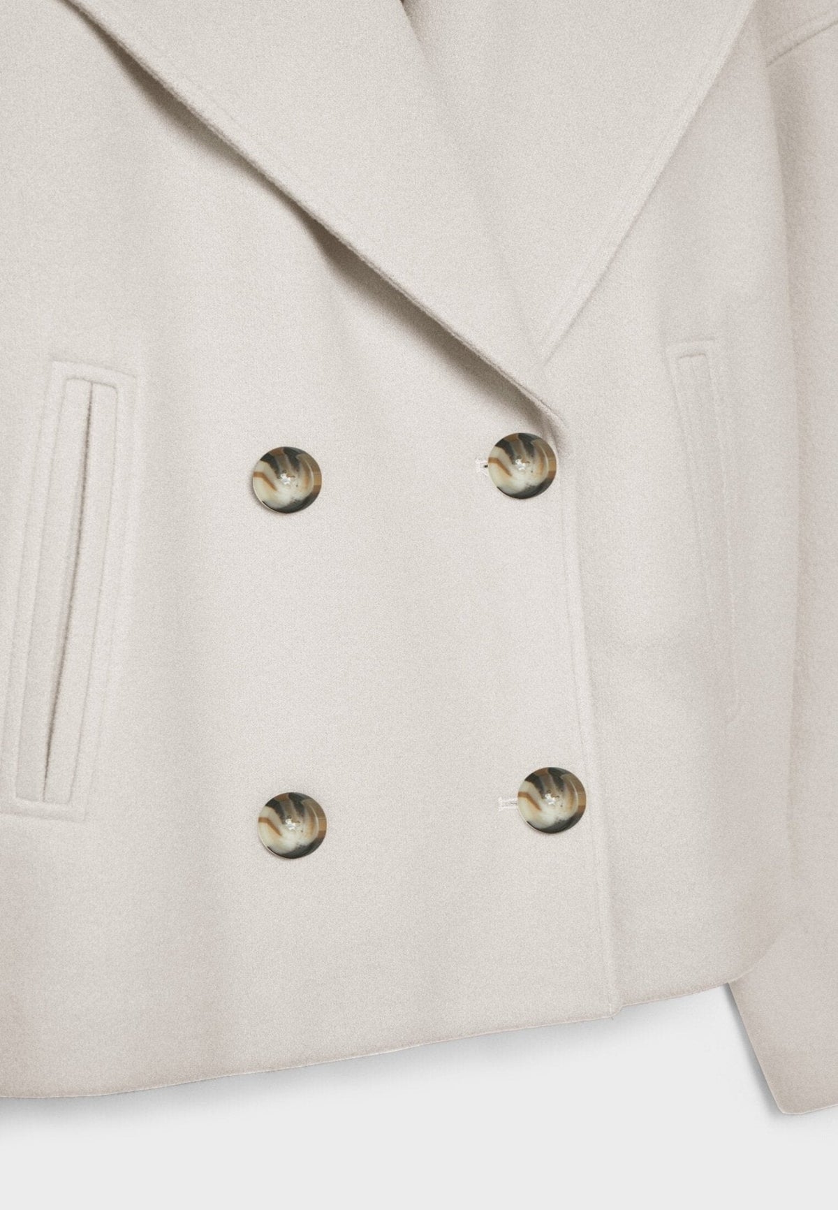 Coralie | Women's Short Double-Breasted Jacket – Wool-Blend Feel, Tailored Cut