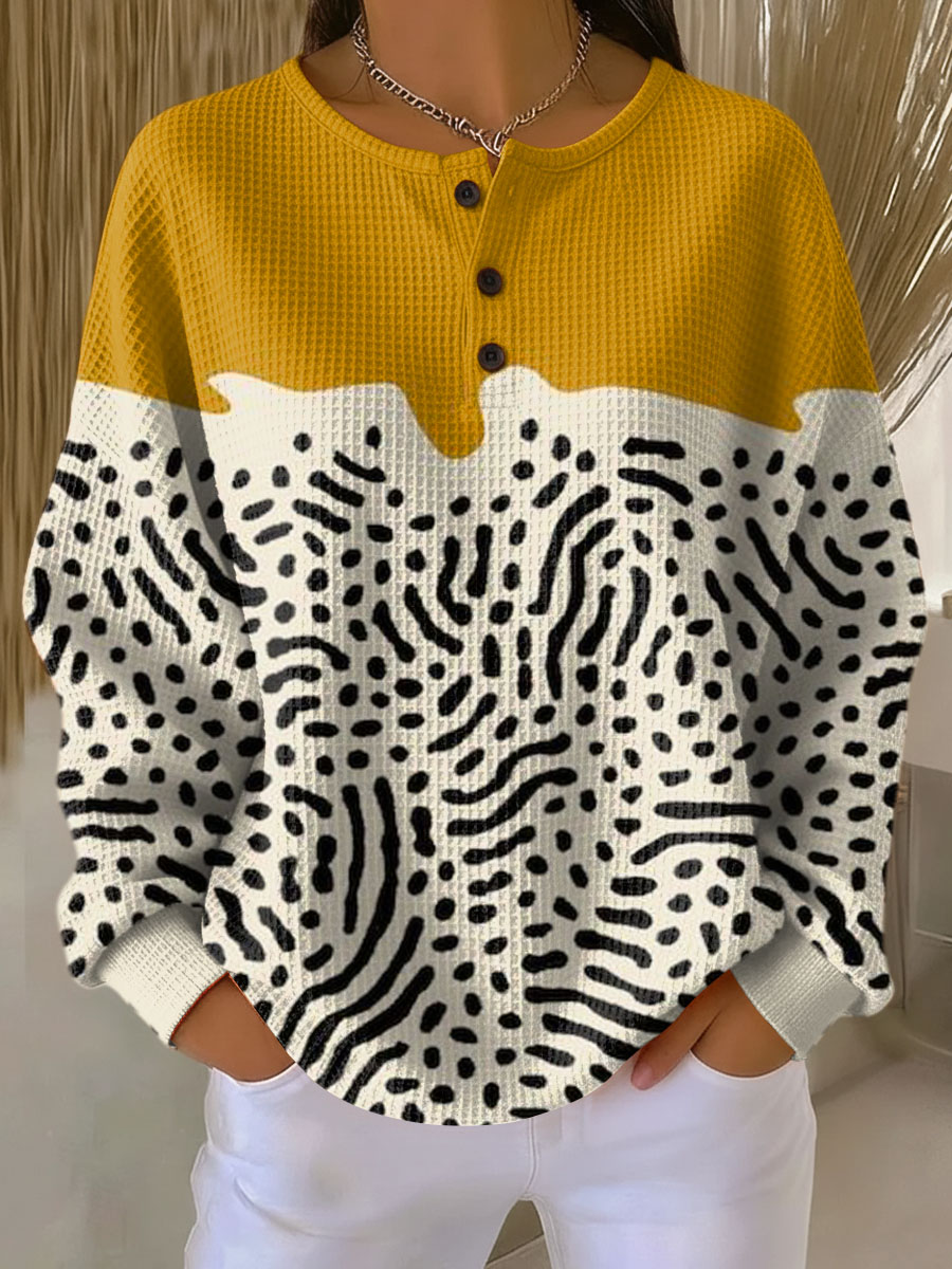 Benevolux | Women's Chunky Waffle Knit Sweater – Soft Brushed Interior