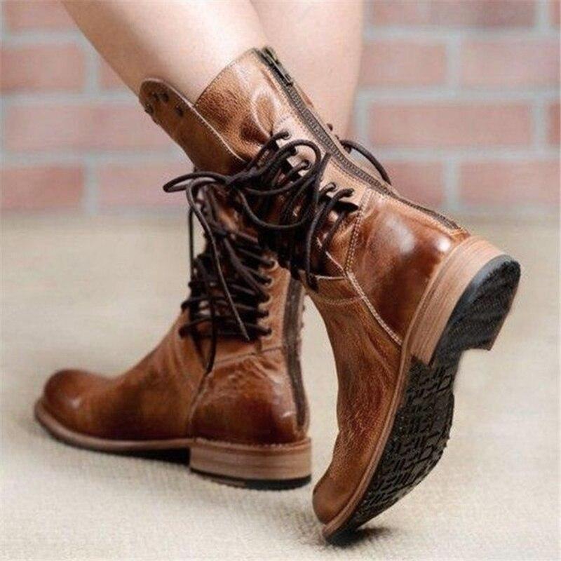 Flora | Women's Studded Ankle Boots – Low Block Heel with Side Zip