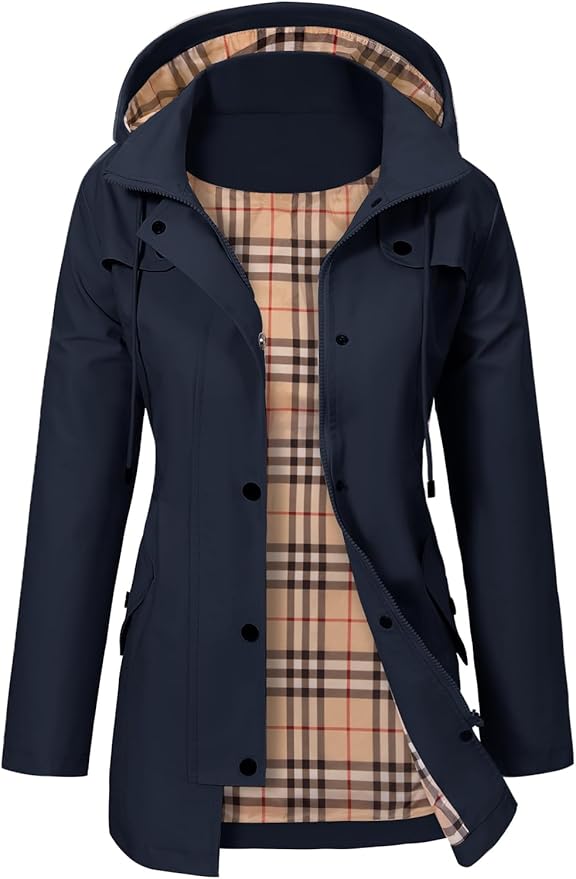 Hadley – Women's Oversized Hooded Puffer Jacket – Padded Winter Warmth