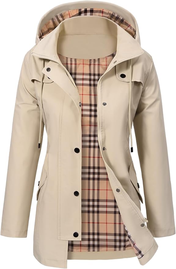 Hadley – Women's Oversized Hooded Puffer Jacket – Padded Winter Warmth