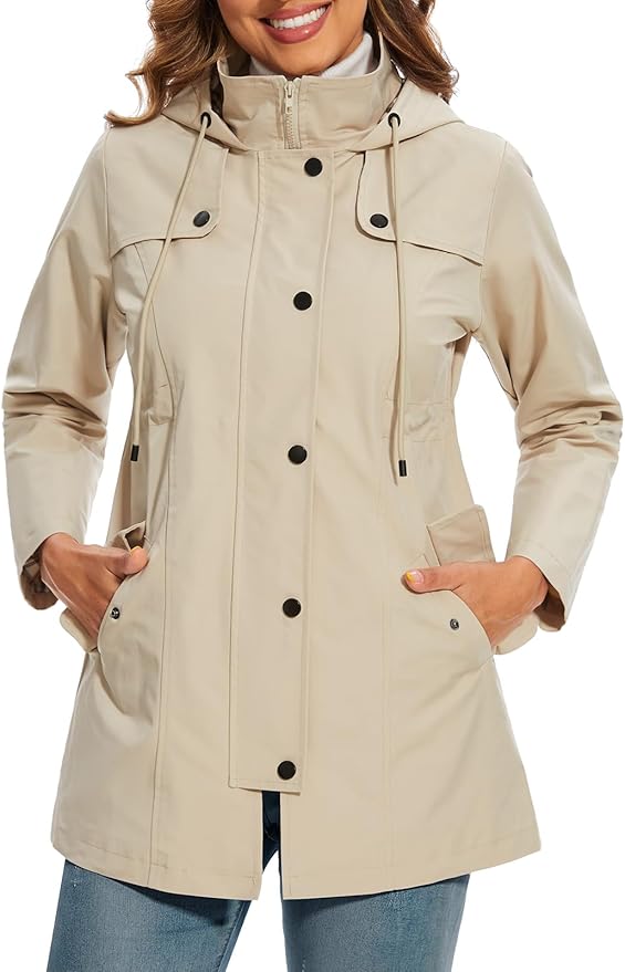 Hadley – Women's Oversized Hooded Puffer Jacket – Padded Winter Warmth