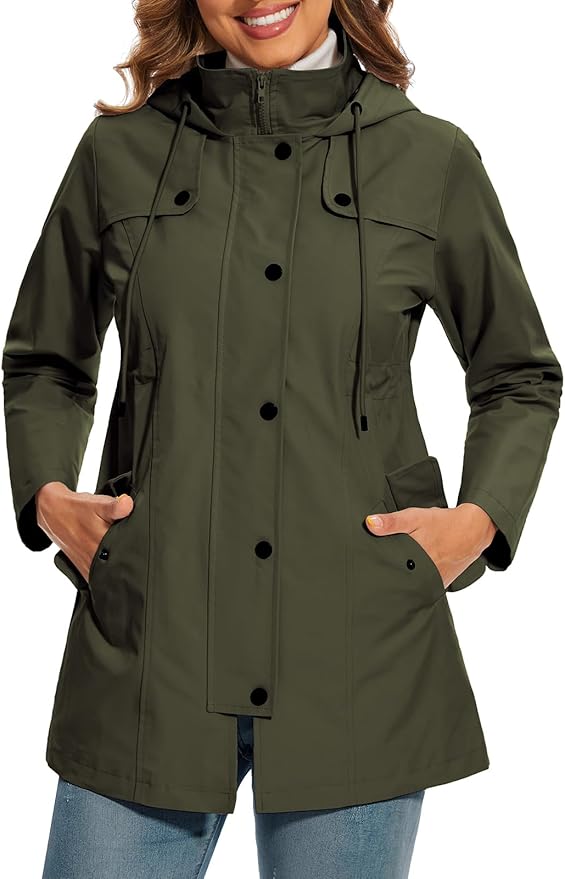 Hadley – Women's Oversized Hooded Puffer Jacket – Padded Winter Warmth