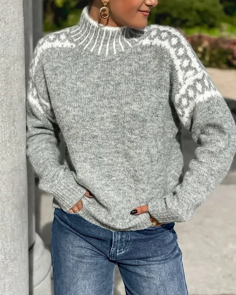Benevolux | Women's Chunky Waffle Knit Sweater – Soft Brushed Interior