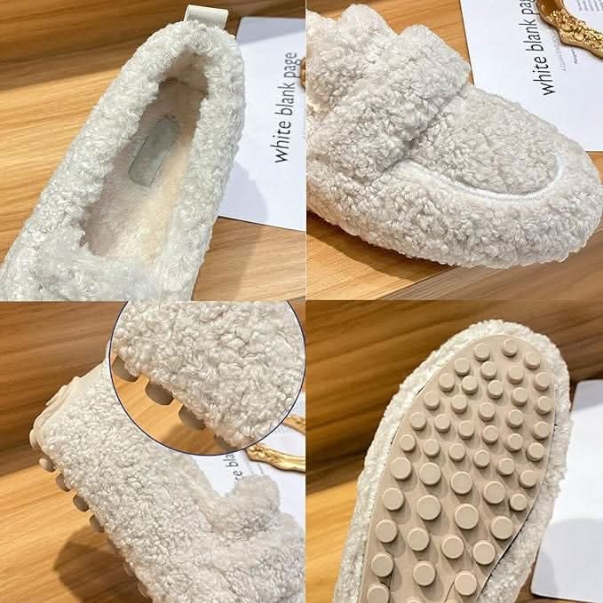 Lara | Women's Plush Winter Slippers – Fluffy Lined House Shoes with Non-Slip Sole