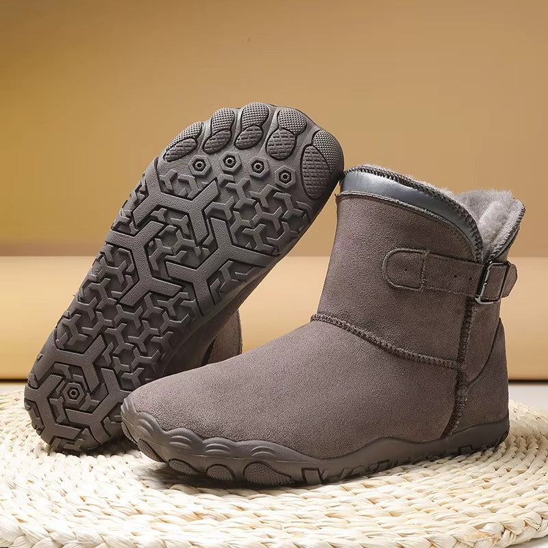 Lexi | Women's Fleece Lined Winter Boots – Wide Toe Box, Flexible Non-Slip Sole – Dark Gray