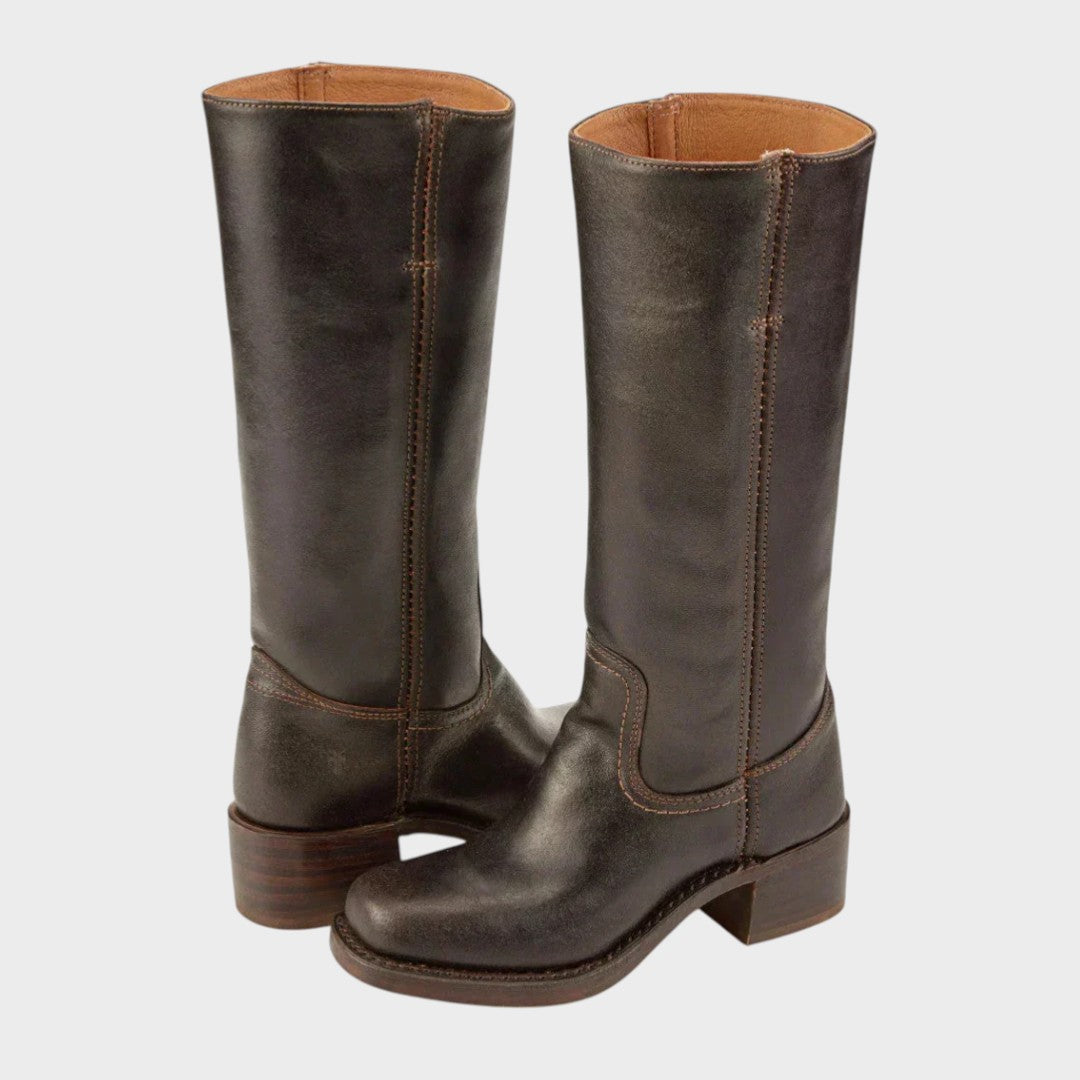 Louisa – Women's Equestrian Tall Boots – Leather-Look Riding Boots