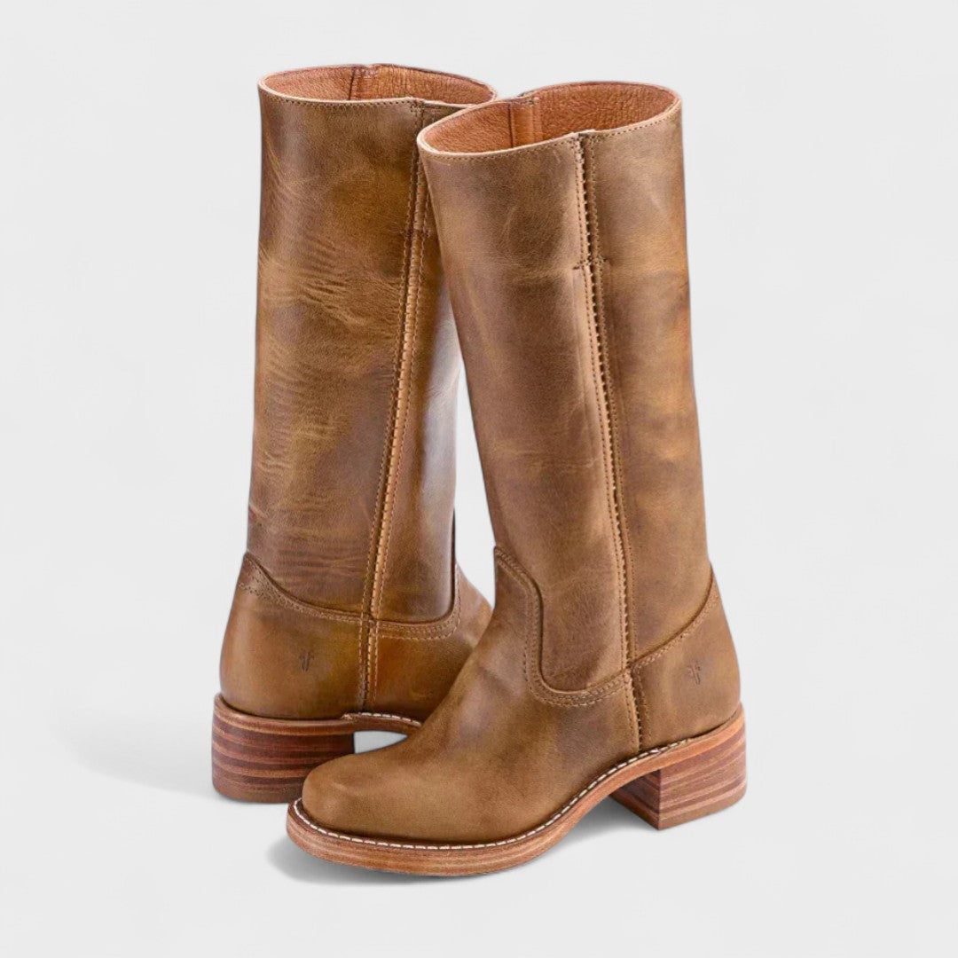 Louisa – Women's Equestrian Tall Boots – Leather-Look Riding Boots