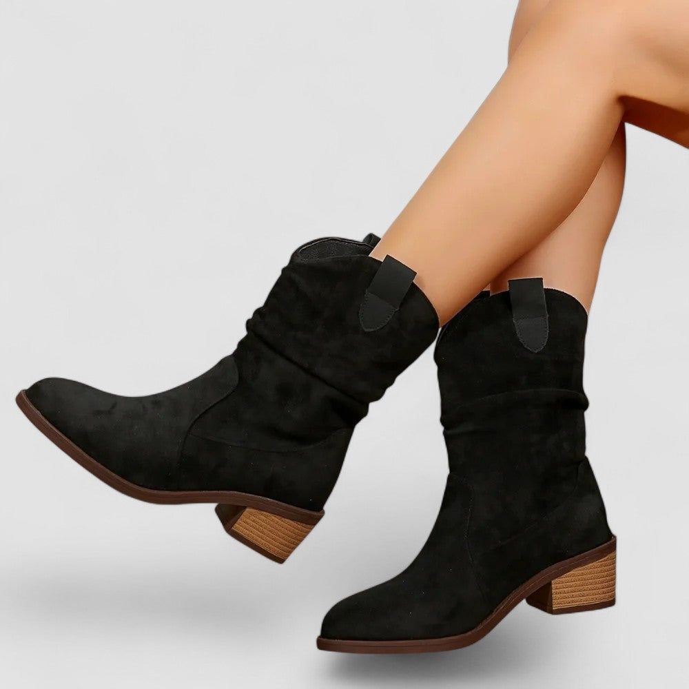 Margo | Women's Comfort Ankle Boots – Cushioned Footbed, Wide Stable Sole – Black