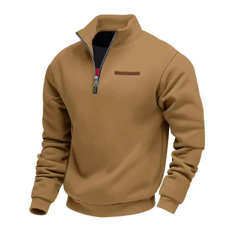 Maya | Women's Soft Relaxed Sweatshirt – Oversized Long Sleeve Pullover – Brown