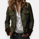 Theodora | Women's Herringbone Tweed Jacket – Tailored Fit
