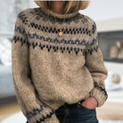 Brielle | Women's Nordic Knit Sweater – Heritage Pattern