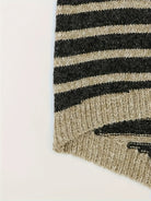Lorena | Women's Striped High-Neck Sweater – Relaxed Fit