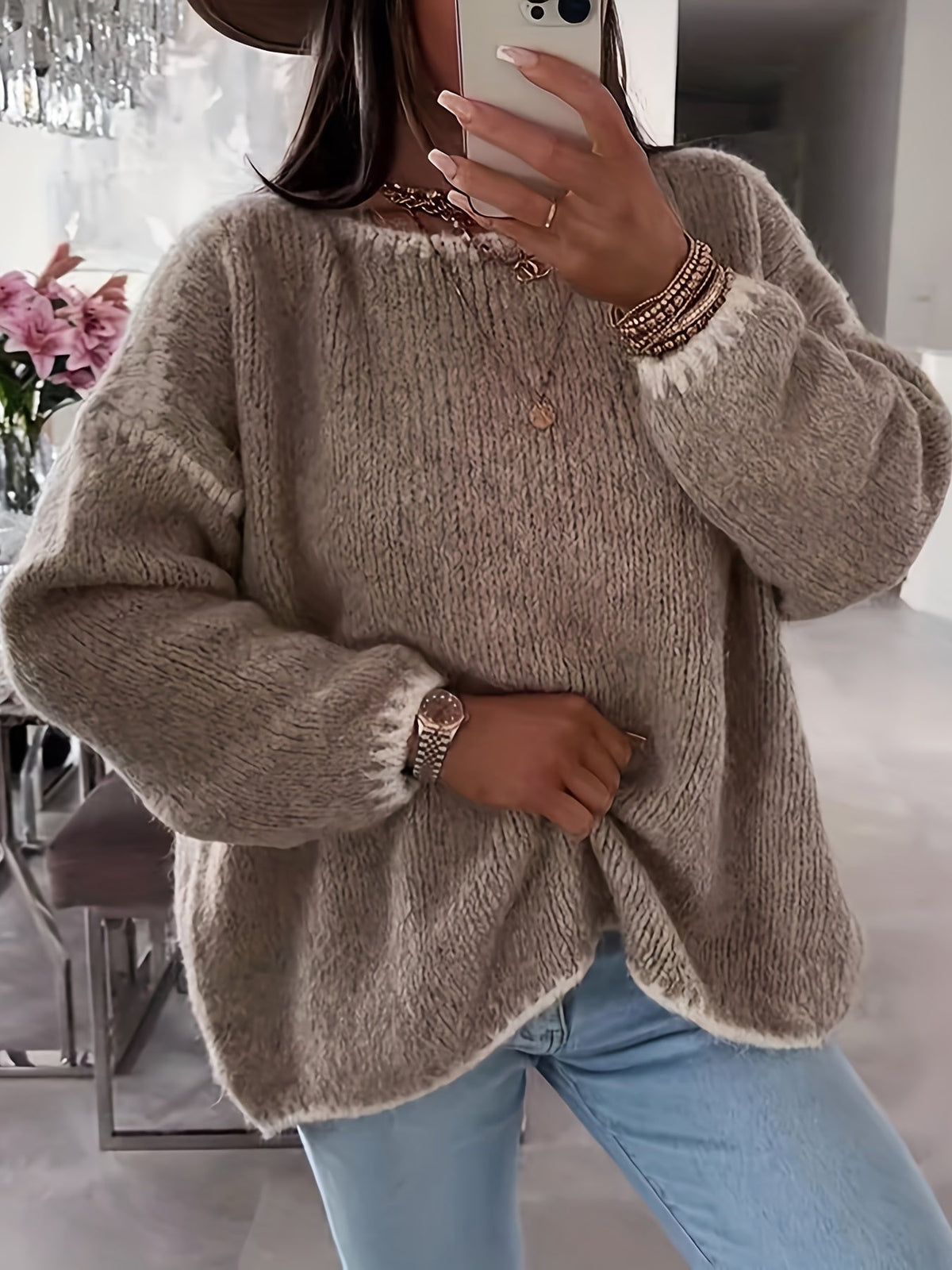 Adaline | Women's Relaxed Boat Neck Sweater – Soft Knit