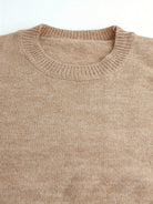 Cynthia | Women's Ribbed Knit Sweater – Striped Cuff Detail