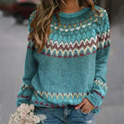 Finley | Women's Boho Wave Knit Sweater – Textured Relaxed Fit