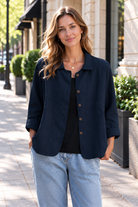 Women's Button-Up Cardigan Jacket – Polished Knit Layer