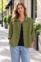 Women's Button-Up Cardigan Jacket – Polished Knit Layer