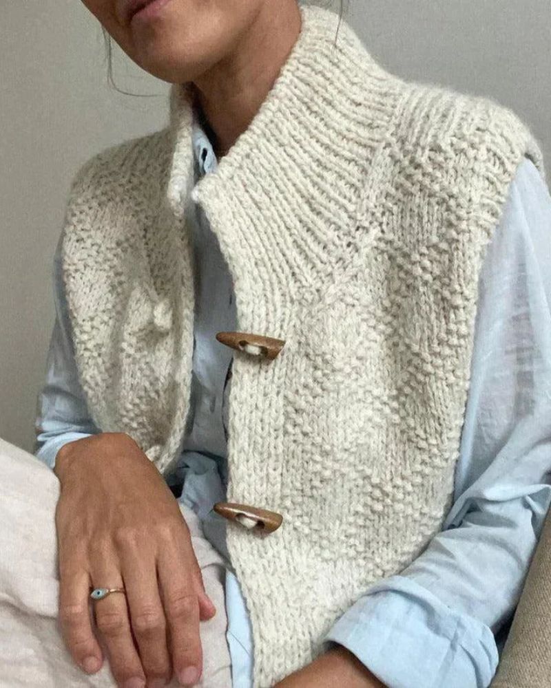 Camila | Women's Sleeveless Knit Vest – Elegant Layering Gilet