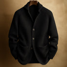 Benevolux | Men's Ribbed Knit Cardigan Vest – Shawl Collar, Button Front