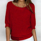 Marguerite | Women's Loose Boat Neck Sweater – Elegant Ample Knit