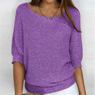 Marguerite | Women's Loose Boat Neck Sweater – Elegant Ample Knit