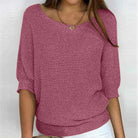 Marguerite | Women's Loose Boat Neck Sweater – Elegant Ample Knit