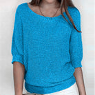 Marguerite | Women's Loose Boat Neck Sweater – Elegant Ample Knit