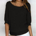 Marguerite | Women's Loose Boat Neck Sweater – Elegant Ample Knit