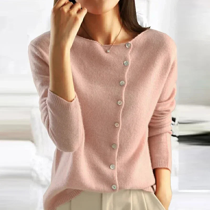 Gabrielle | Women's Cashmere-Feel Knit Sweater – Soft Feminine Cut