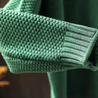 Oriane | Women's Textured Mock Neck Sweater – Relaxed Ribbed Knit
