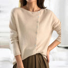 Gabrielle | Women's Cashmere-Feel Knit Sweater – Soft Feminine Cut