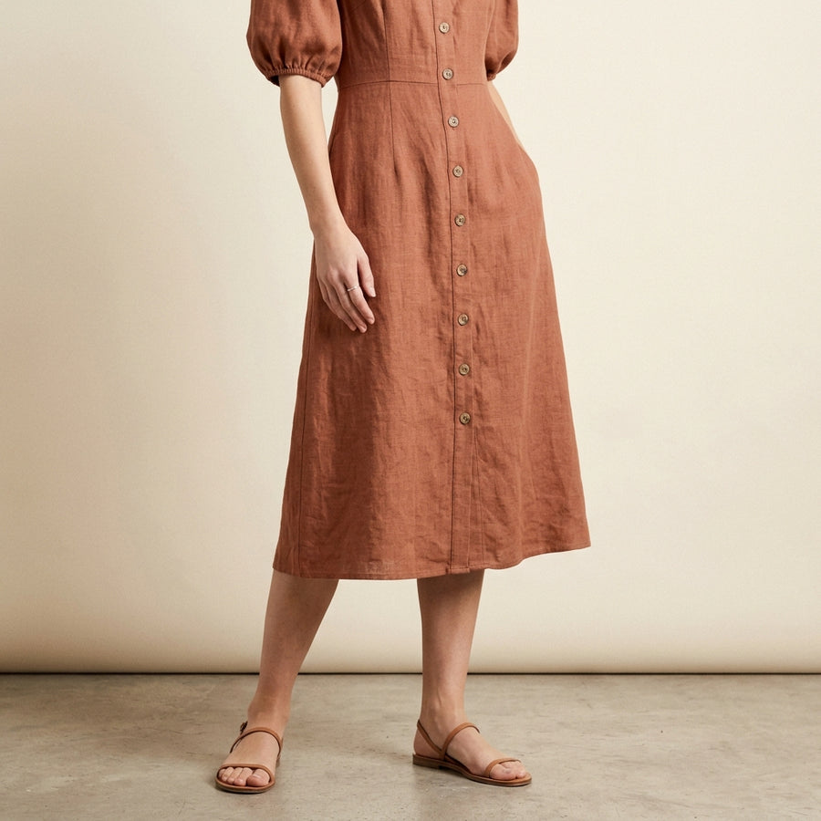 The Marlowe Linen Guest Dress