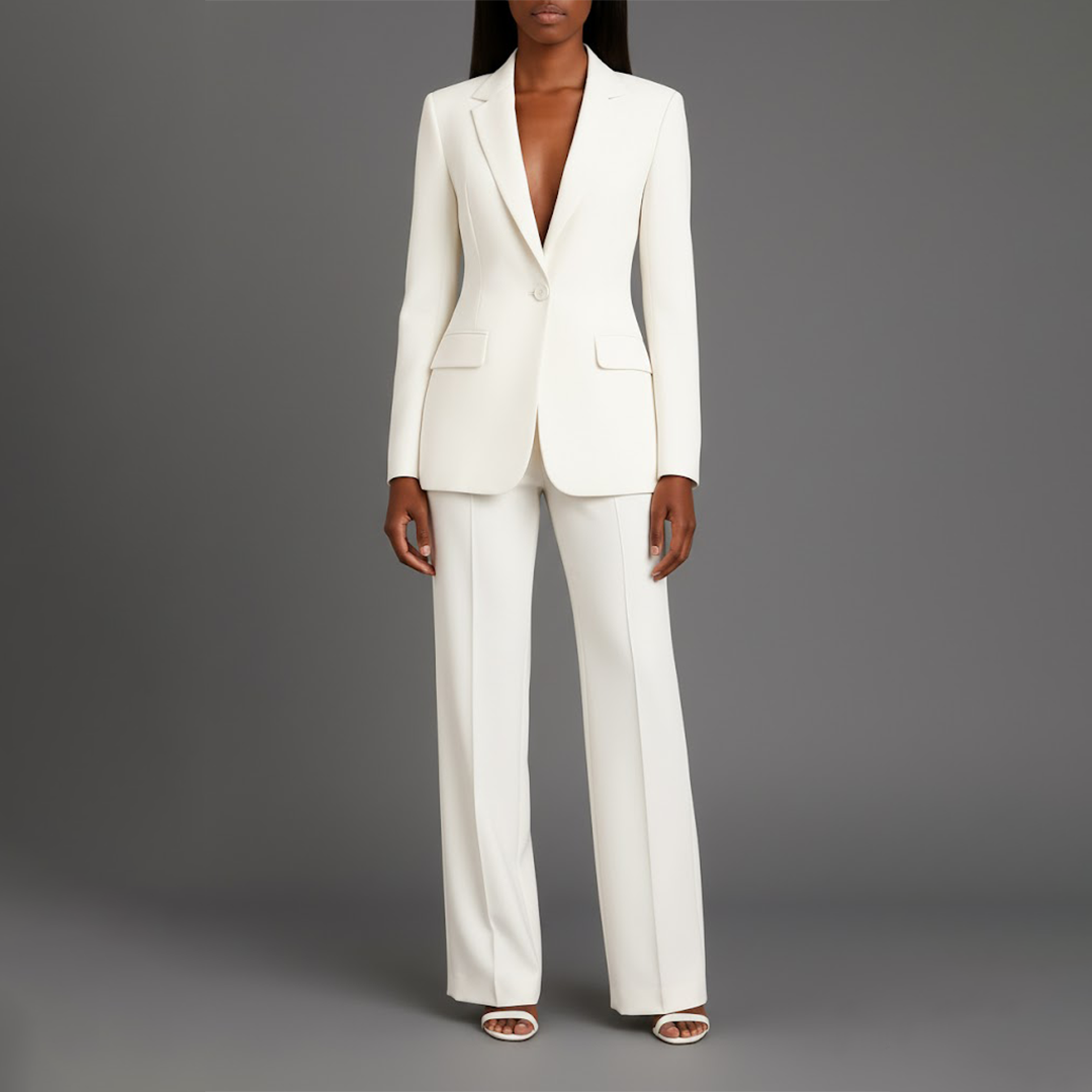 Audrey – Women's Two-Piece Suit – Cropped Jacket with Tailored Trousers