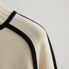 Carla | Women's Turtleneck Knit Sweater – Contrast Piping, Raglan Sleeves