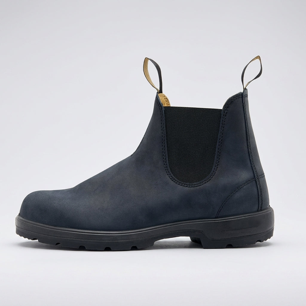 Charlotte – Women's Chelsea Ankle Boots – Vegan Leather-Look with Elastic Sides