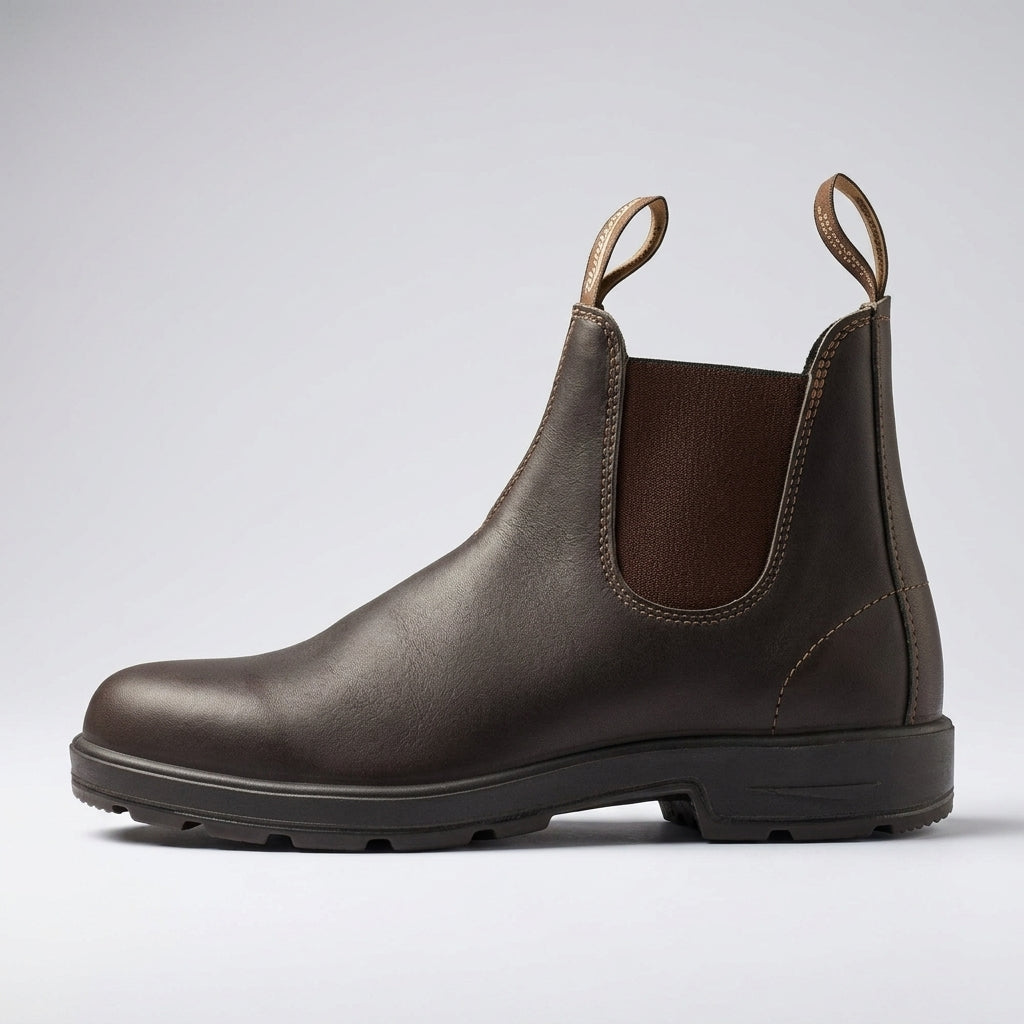 Charlotte – Women's Chelsea Ankle Boots – Vegan Leather-Look with Elastic Sides