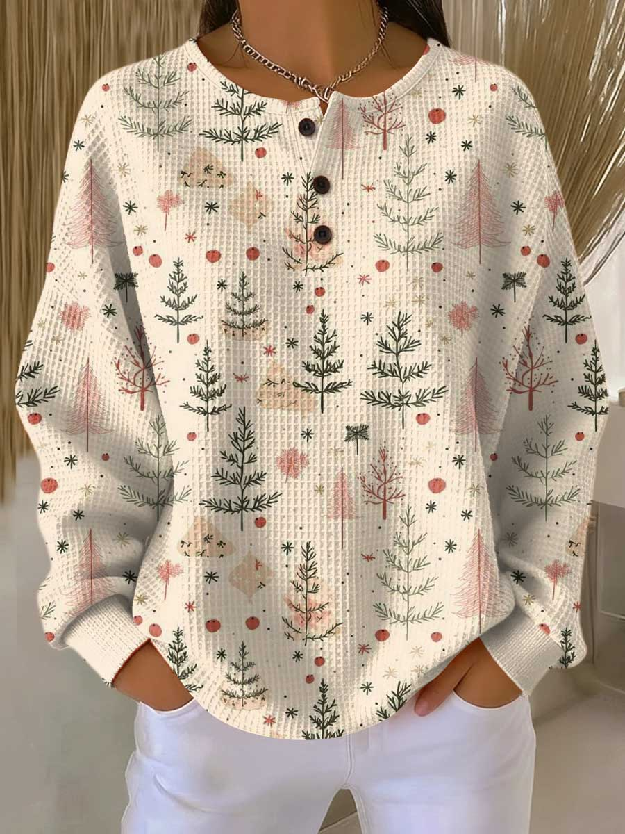 Benevolux | Women's Chunky Waffle Knit Sweater – Soft Brushed Interior