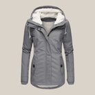 Elsie | Women's Sherpa Lined Quilted Jacket with Hood – Warm Winter Coat