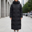Frances – Women's Long Quilted Puffer Parka – Hooded, Water-Repellent Winter Coat