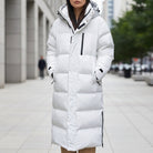 Frances – Women's Long Quilted Puffer Parka – Hooded, Water-Repellent Winter Coat